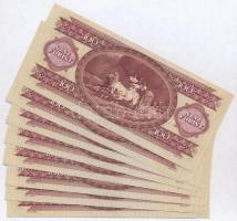 1975. 100Ft (8x) sorszámkövetők T:I 
Adamo F33