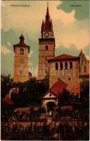 1909 Körmöcbánya, Kremnitz, Kremnica; Vártemplom. Ritter Lipót kiadása / castle church
