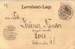 1899 Pozsony, Pressburg, Bratislava; Grassalkovich tér, vendéglő / square and restaurant