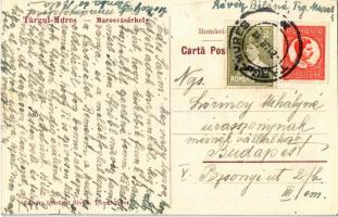 Marosvásárhely, Targu Mures; Ferdinánd király tér, Wolster és Kertész üzlete, Révész könyvesboltja é...