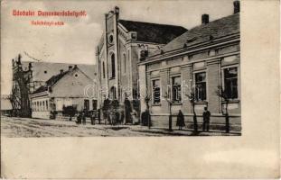 1910 Dunaszerdahely, Dunajská Streda; Széchenyi utca, zsinagóga. Goldstein Józsua kiadása / street view with synagogue (EK)