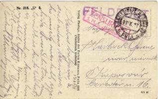 1917 Az Osztrák-Magyar Haditengerészet U-5 (U-V) Lake-típusú tengeralattjárója matrózokkal a fedélze...