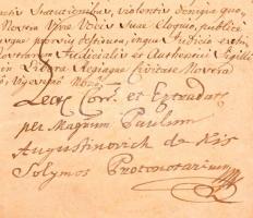 1829 I. Ferenc magyar király oklevele városfalvi Kénosi György (1817-1838) udvarhelyi unitárius egyh...