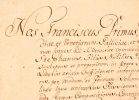 1829 I. Ferenc magyar király oklevele városfalvi Kénosi György (1817-1838) udvarhelyi unitárius egyh...