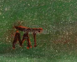 MT jelzéssel: Kompozíció. Olaj, vászon, 33×41 cm