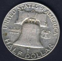 USA 1958D 1/2$ Ag "Franklin" T:3