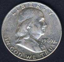 USA 1960D 1/2$ Ag "Franklin" T:3