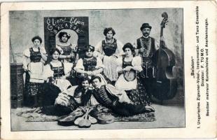 1906 Éljen! Éljen Balaton! / Balaton 1. Ungarisches Zigeuner-Vokal-, Instrumental- und Tanz-Ensemble. Direktor: F. Tumo / Hungarian gypsy choir, music and dance band (EK)