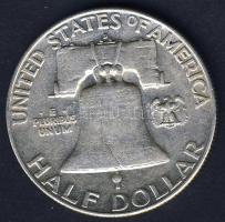 USA 1960D 1/2$ Ag "Franklin" T:3 kis ph
