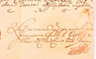 1776 galántai Fekete György országbíró, aradi főispán levele Nagy Mihály királyi ítélőtáblai esküdt ...