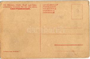 Löwen-Franzbranntwein ist das Beste. Die Jungen aus der Bácska bauen die Landstrasse längs dem Bug /...