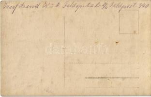 Első világháborús osztrák-magyar katona szállító szekérrel / WWI K.u.K. military cart with soldier /...