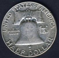 USA 1962D 1/2$ Ag "Franklin" T:3 kis ph