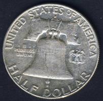 USA 1962D 1/2$ Ag "Franklin" T:3 ph