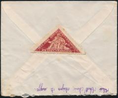 ~1925 Jókai centenárium levélzáró feladatlan boríték hátoldalán