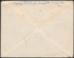 ~1925 Jókai centenárium levélzáró feladatlan boríték hátoldalán