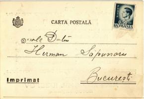 Botosani, Botosány; Smil Iuzefov főrabbi újévi üdvözlete héber nyelven / Marele Rabin Smil Iuzefov /...