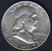 USA 1963D 1/2$ Ag "Franklin" T:3 kis ph.