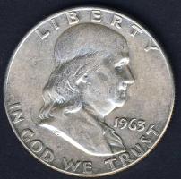 USA 1963D 1/2$ Ag "Franklin" T:3