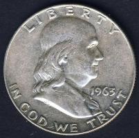 USA 1963D 1/2$ Ag "Franklin" T:3