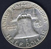 USA 1963D 1/2$ Ag "Franklin" T:3