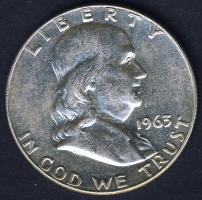 USA 1963. 1/2$ Ag "Franklin" T:3