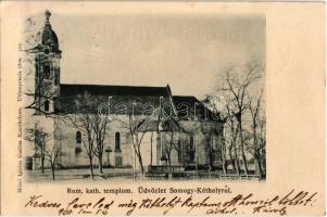 1900 Kéthely, Somogy-Kéthely; Római katolikus templom. Kiadja Mérei Ignác Keszthelyen. 415.