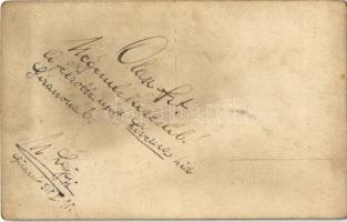 1918 Lerombolt vasúti híd ideglenes helyreállítása a Livenza folyó felett / WWI K.u.k. military, des...