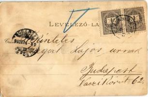 1899 Szabadka, Subotica; városháza, törvényszéki palota, templom, vasútállomás. Víg Zsig. Sándor kia...