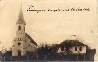 1926 Terény, Evangélikus templom és lelkészlak. photo