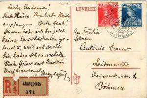 1918 Vámospércs, Nagy utca, lovaskocsi