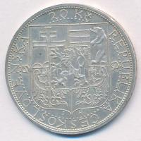 Csehszlovákia 1937. 20K Ag "Masaryk köztársasági elnök halála" T:1-,2 
Czechoslovakia 193...