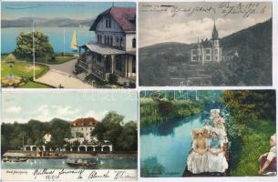 130 db régi külföldi képeslap, főleg Ausztria, kevés Németország és Olaszország jobbakkal / 130 old postcards, mostly Austria, some Italy and Germany with better ones