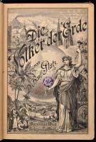 dr. Bonif Platz: Die Völker der Erde. Asien. Wien, Leo Woerl.  891p.  + 3 kihajtható térkép. Festett...