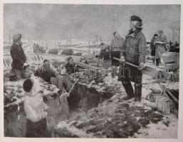 A szovjet ifjúság a képzőművészet alkotásaiban. É.n. Kopott egészvászon kötésben. Grafikákkal. 228p