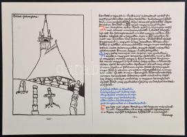 Székely András: Kós Károly. 24 metszet reprodukciót tartalmazó mappa. 29x41 cm