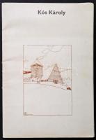 Székely András: Kós Károly. 24 metszet reprodukciót tartalmazó mappa. 29x41 cm