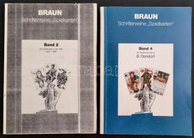 Braun, Franz: Schriftenreihe Spielkarten. Band 2+ Band 4. Egyik eredeti kiadás + másik fénymásolt