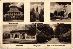 101 db MODERN fekete-fehér magyar városképes lap az 1950-1960-as évekből, ebből 35 db különböző Hajd...