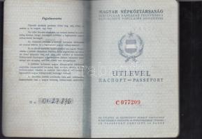 1968 Fényképes magyar útlevél  angol, belga, francia és osztrák bejegyzésekkel