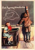 8 db régi használatlan magyar irredenta propaganda képeslap Köves szignójával, a Magyar Nemzeti Szöv...