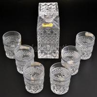 Bohemia kristály whishy-s készlet. Használatlan, eredeti dobozában