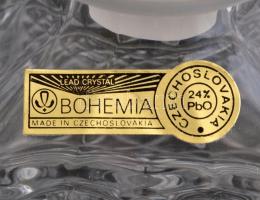 Bohemia kristály whishy-s készlet. Használatlan, eredeti dobozában