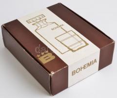 Bohemia kristály whishy-s készlet. Használatlan, eredeti dobozában