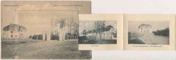 Balaton és környéke - 13 db főleg modern városképes lap, közte 1 régi leporellólap Balatonszabadiról...