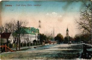 Zákány, Gróf Zichy Ödön kastélya (kis sarokhiány / small corner shortage)