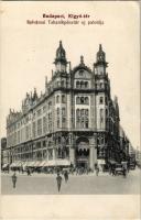 1914 Budapest V. Kígyó tér (Ferenciek tere), Belvárosi Takarékpénztár új palotája, üzletek (EK)