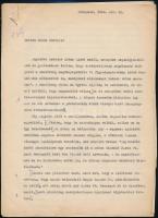 1961 Vas Zoltán (1903-1983) író, 56-os államminiszter két levele Kádár Jánosnak, az egyiken átvételi...