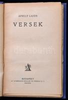 Áprily Lajos: Versek. Első kiadás! Bp.,[1924], Athenaeum, 90 p. Kiadói egészvászon-kötésben, kijáró,...