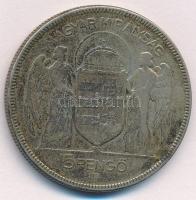 1930. 5P Ag "Horthy jobbra" T:2-,3 patina
Adamo P8